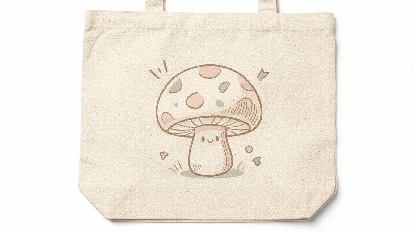 tote bag design with a single illustrated animal