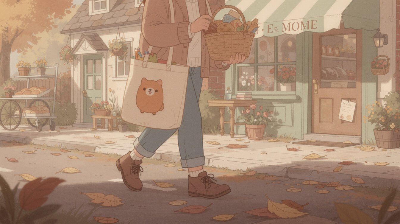 tote bag being carried for everyday errands