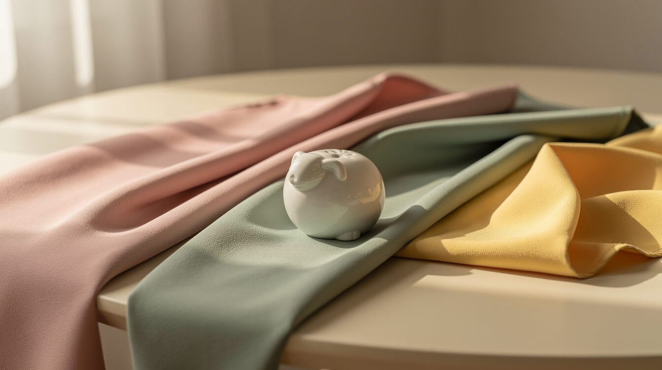 pastel aesthetic color palette with blush pink sage green and butter yellow
