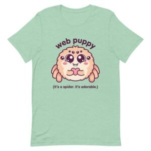 kawaii jumping spider web puppy