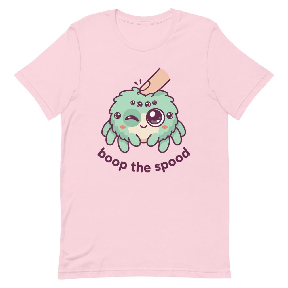 Boop the Spood Cute Jumping Spider T-Shirt — front view