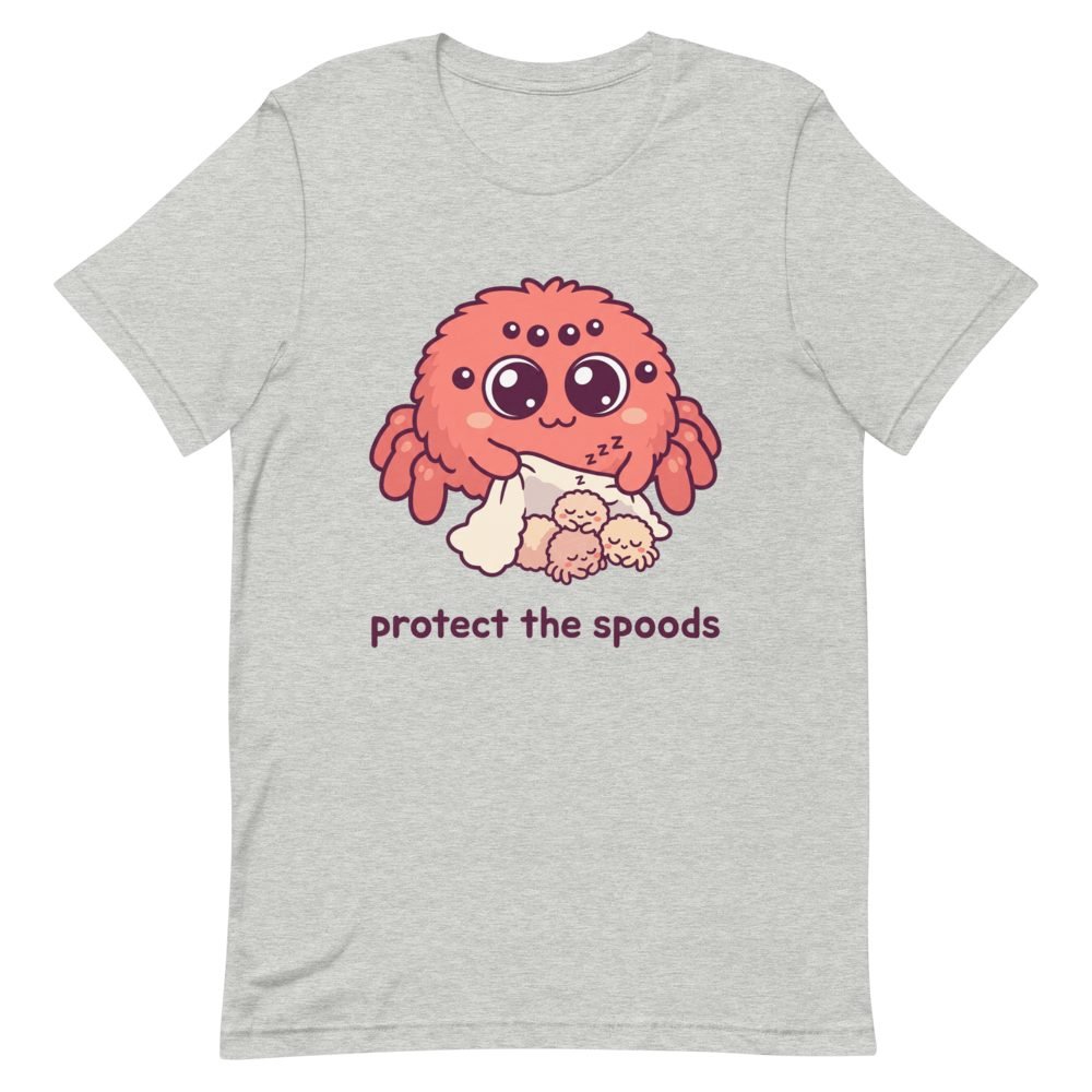 Protect the Spoods Cute Jumping Spider T-Shirt — front view