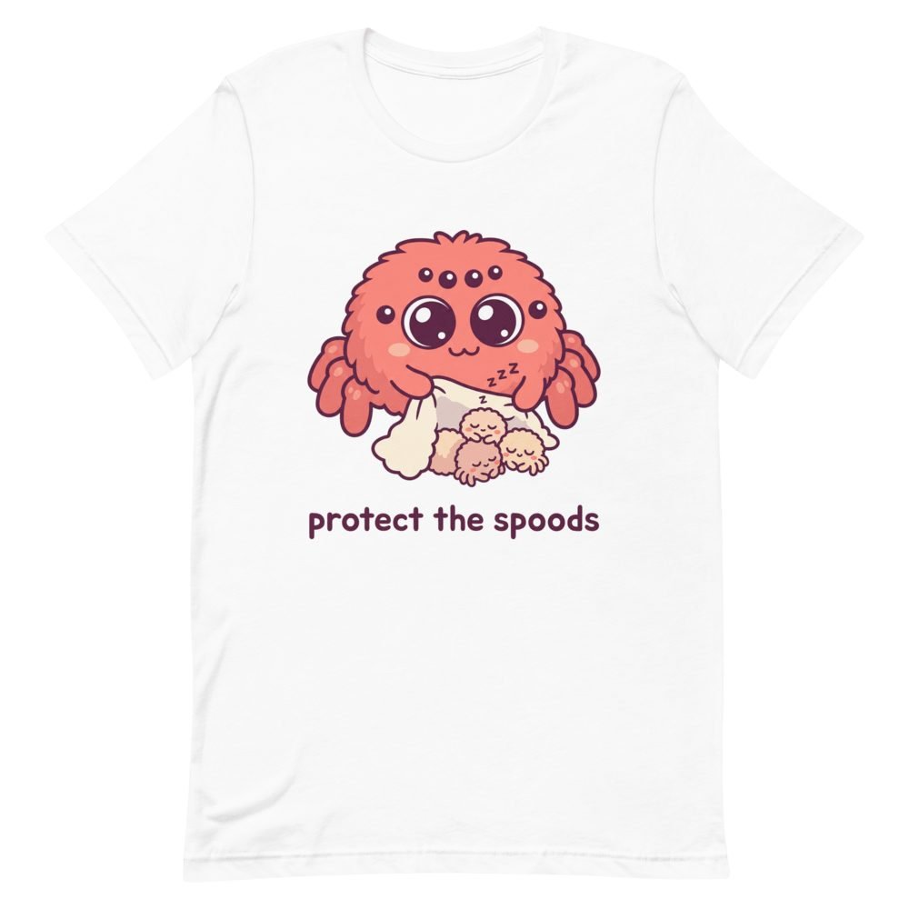 Protect the Spoods Cute Jumping Spider T-Shirt — front view