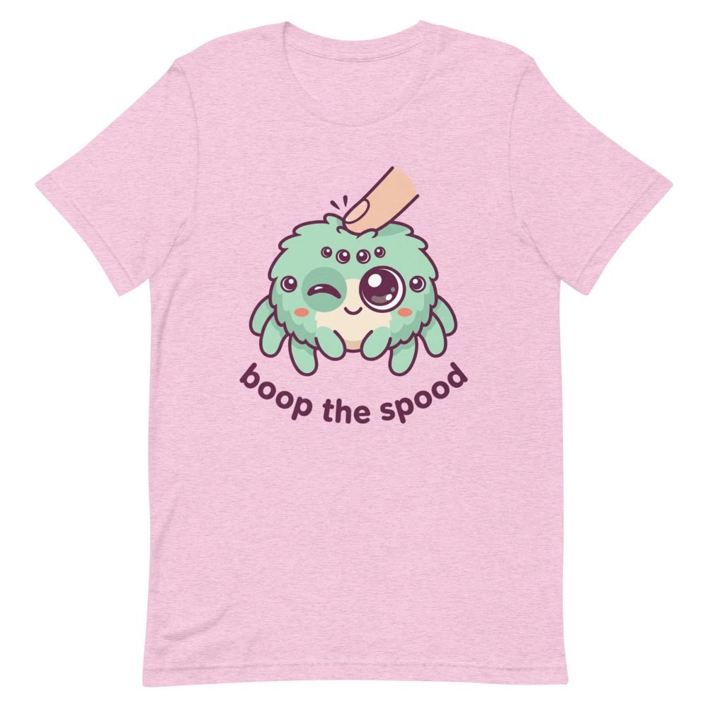 Boop the Spood Cute Jumping Spider T-Shirt — front view