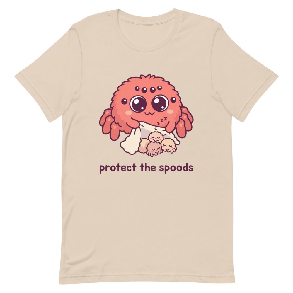 Protect the Spoods Cute Jumping Spider T-Shirt — front view